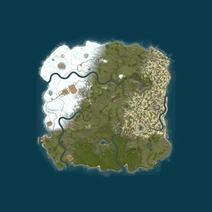 Map of JumpRust.com - EU 5x Light|RP Shop|Kits|TP|Events|Monthly|