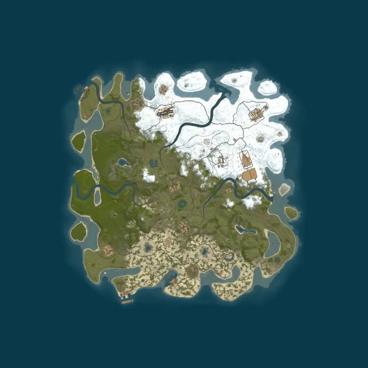 Map of Aqua Rust | EU 2x Monthly | No BP Wipes | 50% Upkeep