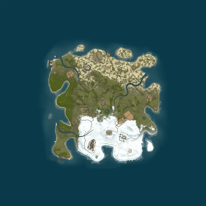 Map of [TR] Vatan Rust 3x | Loot | VIP | Market