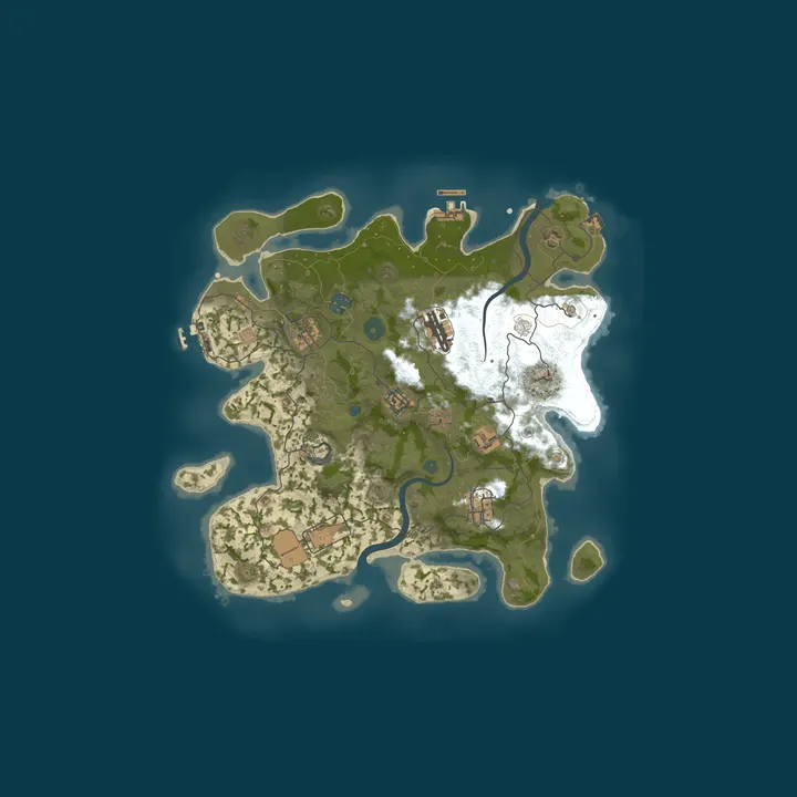 Map of [EU] Rust Haven 2x Solo/Duo/Trio | No BP Wipe | Shared BPs