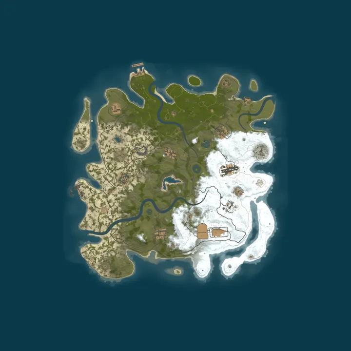 Map of Rust Server by nitrado.net