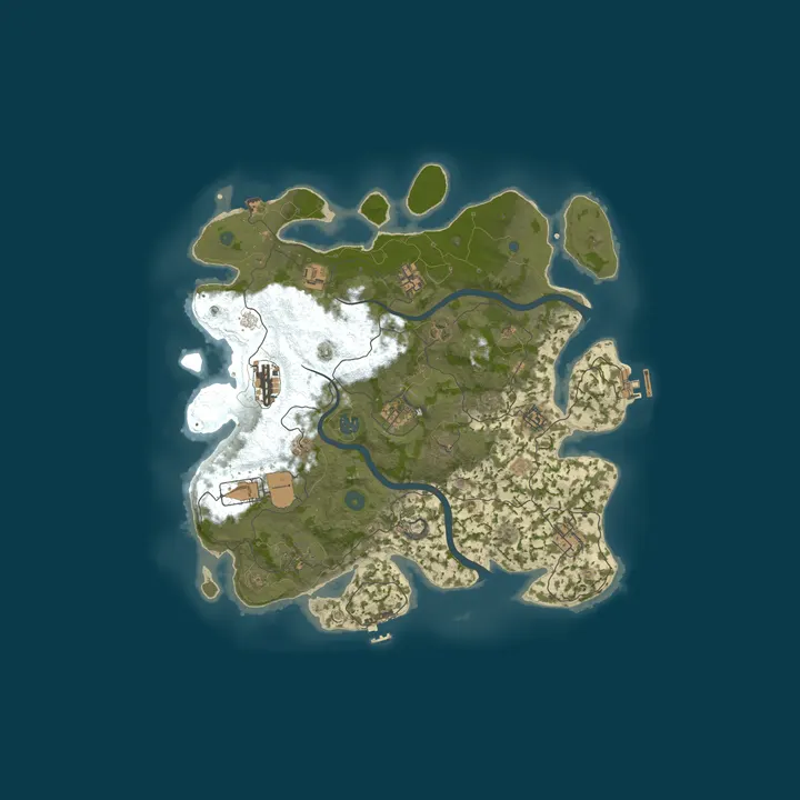 Map of nieuwe rust stad
