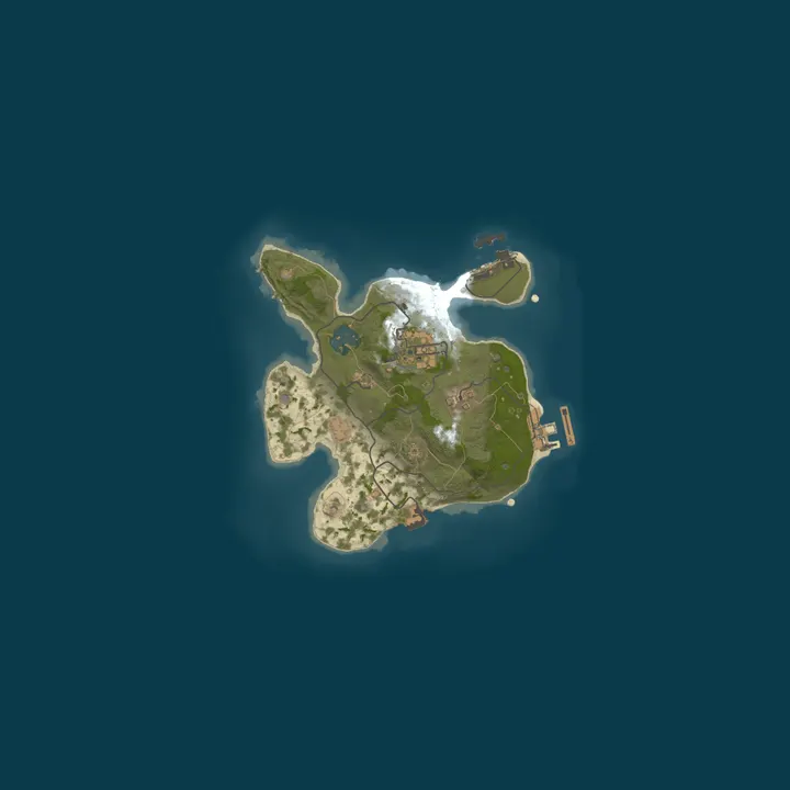 Map of A Shockbyte Rust Server