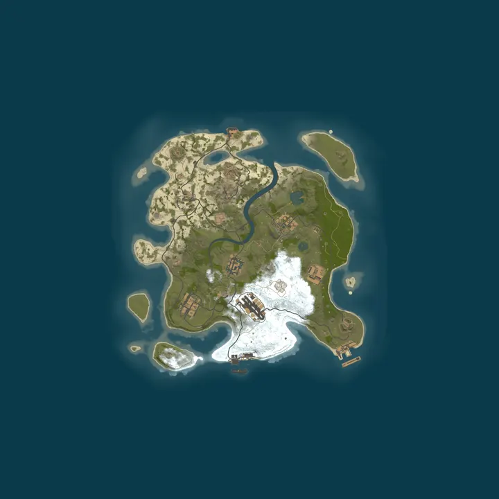 Map of A Shockbyte Rust Server