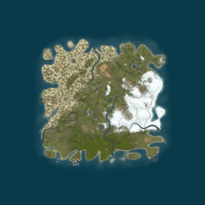 Map of #1 OuTPlay | X2 | Raidable Bases | Bi-Weekly | Full WIPED 03/09