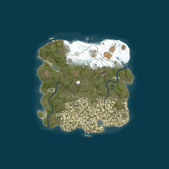 Map of ⦿【ICEFUSE】3X Unlimited (Kits|Clans|Shared BPS|WIPED)