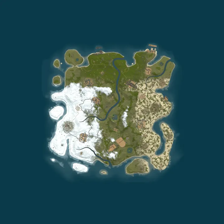Map of RustySummer | DUO | X2 Loot | Vanilla+ | Max2 | Friday
