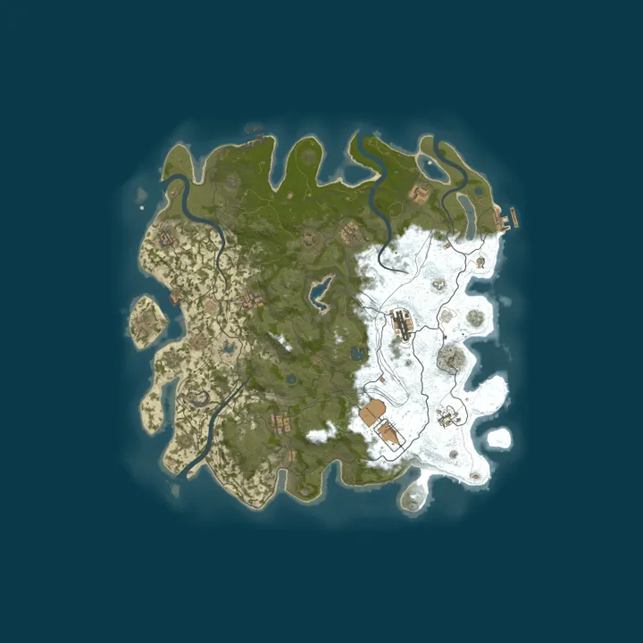 Map of Doomsday 1000X - |Raidable bases |Kits |RP Store |Persistent Ba