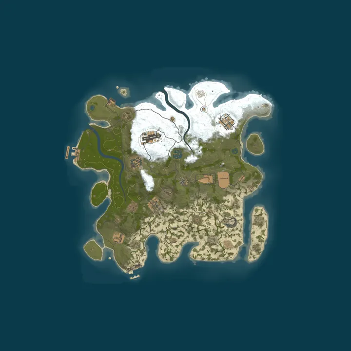 Map of Pine Hosting - Rust Server