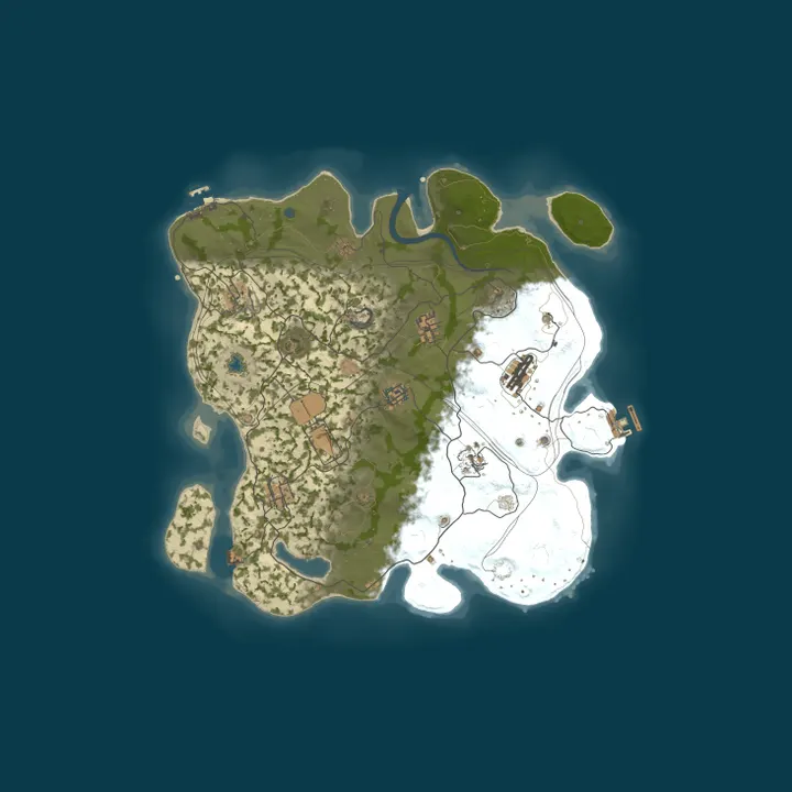 Map of Pine Hosting - Rust Server