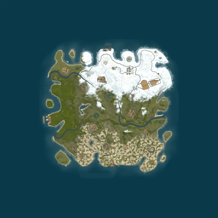 Map of 2X Sapphire Gaming Noob Friendly Solo Duo Trio Max