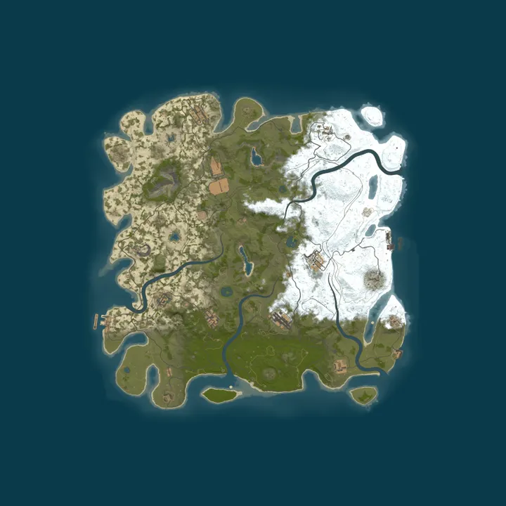 Map of Pine Hosting - Rust Server