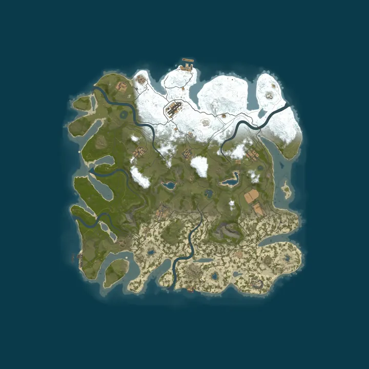 Map of Rusty Goats | Hybrid | Noob Friendly | Solo/Duo/Trio