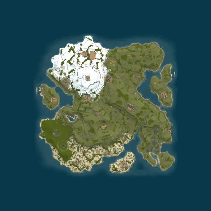 Map of Rusted Through 100X Raidable Bases