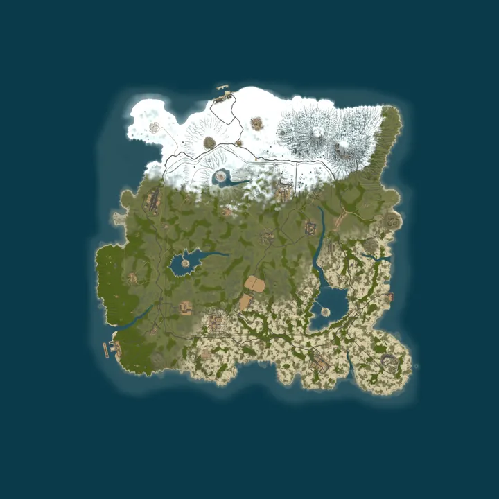 Map of HighMiles 5x PVE|No Bp|SkillTree|Kits|RaidBases|EpicLo
