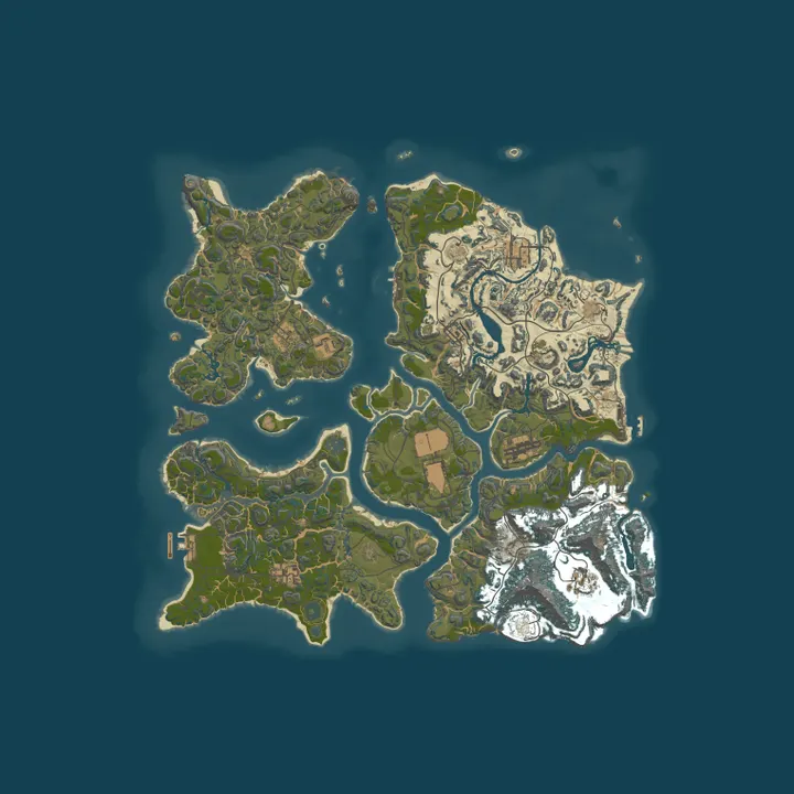 Map of [US]HighMiles|2x|ZOMBIES|SkillTree|PVP ZONES|PURGE