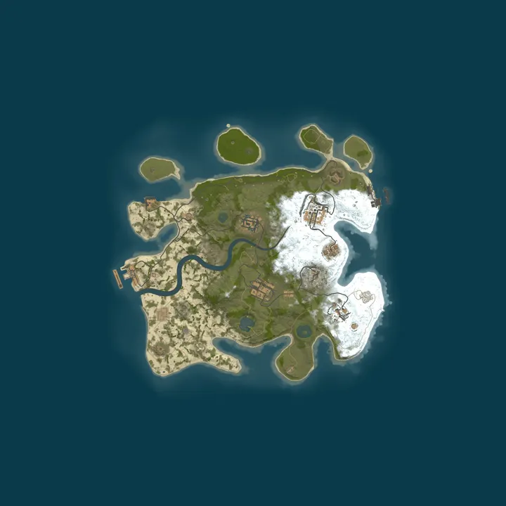 Map of STZ 3X |3X Solo/ Duo/ Trio|LOOT 3X|LOOT +|%25 UPKEEP| FRESH WIP