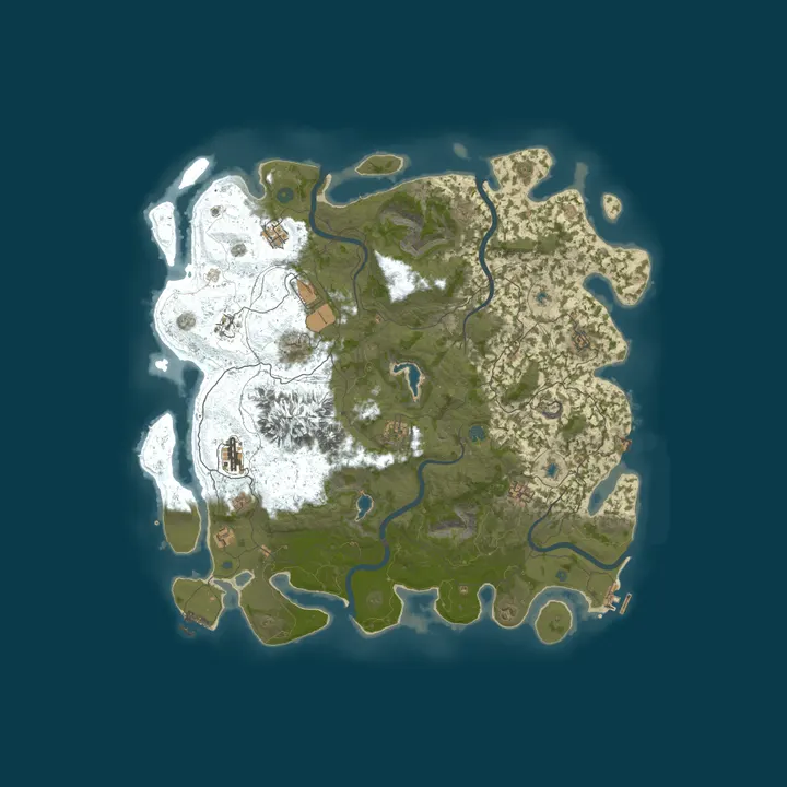 Map of Isle of Misfits PVE  • Skill Tree • Events •