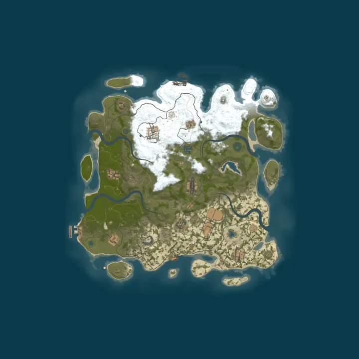 Map of Rust for Dumbos - New Player / Noob Friendly - Lowered Decay Ra