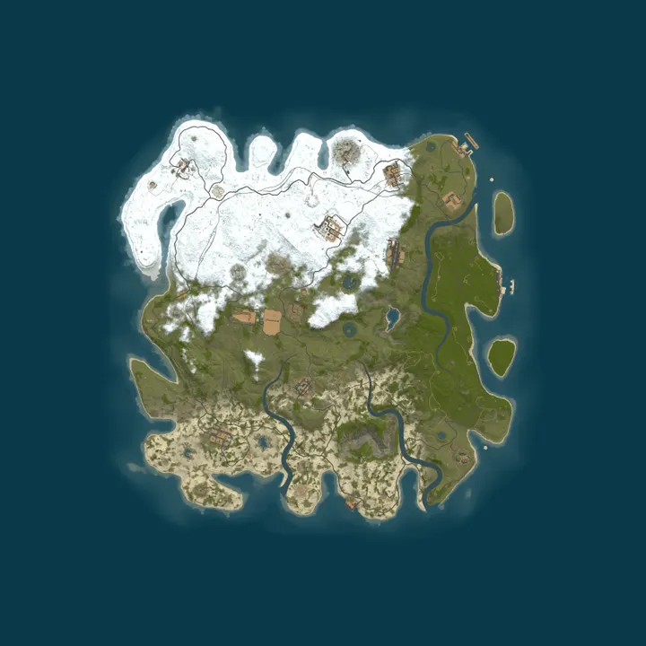 Map of Vanilla System Rust