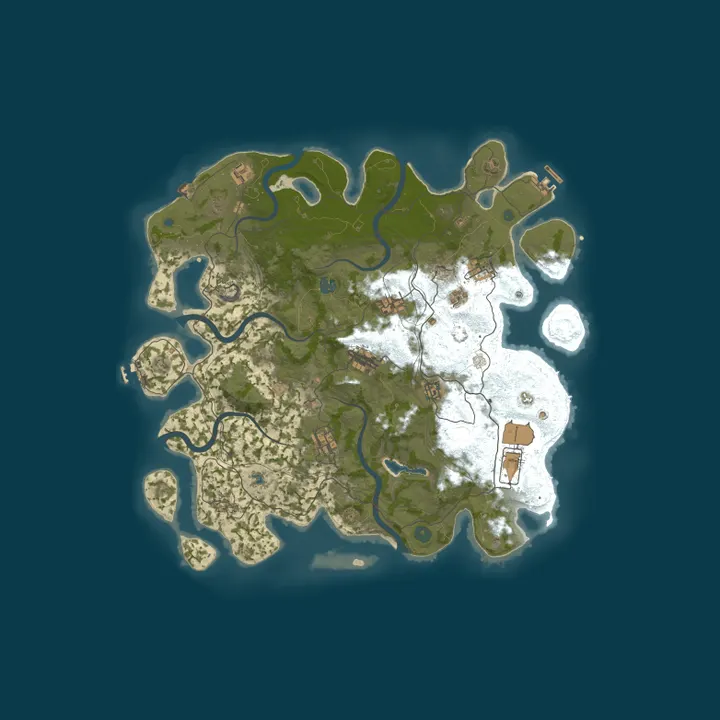 Map of Fallen Frontier 2X | Solo/Duo/Trio | Monthly | Vanilla+