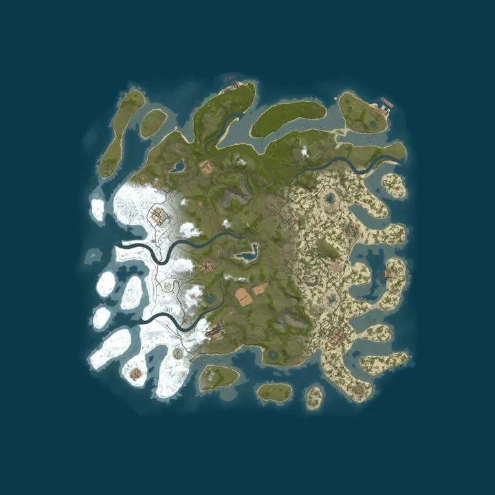 Map of Celestial Rust DUO x5 RAIDABLE BASES|TP|HOMES|KITS|+MORE