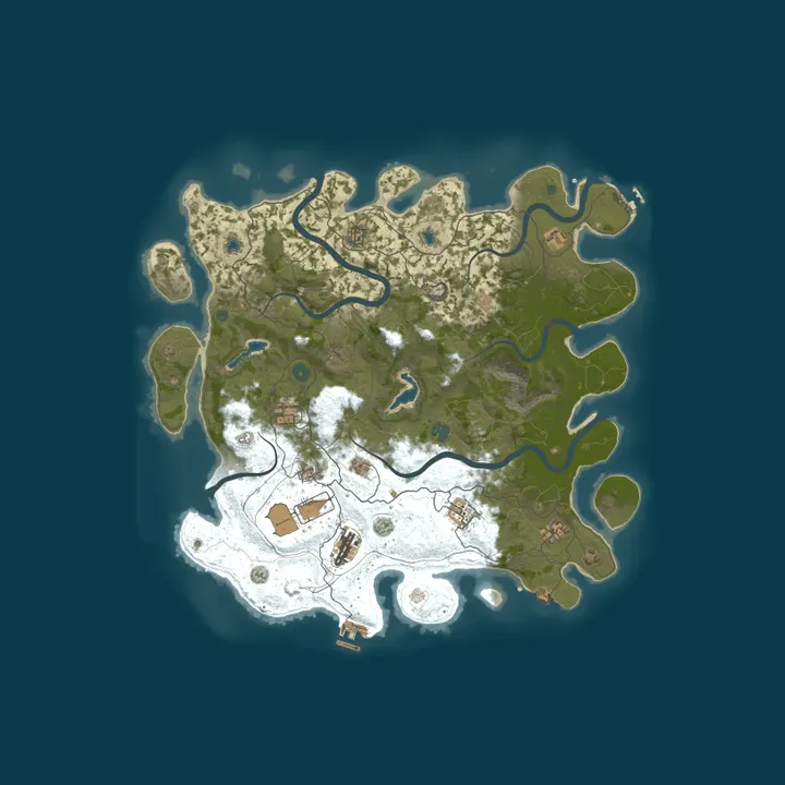 Map of SSJ4 Rust server