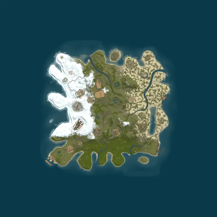 Map of RUSTWORLD.CC [UK] London - Main | Monthly/PvP | Wiped: 10/01