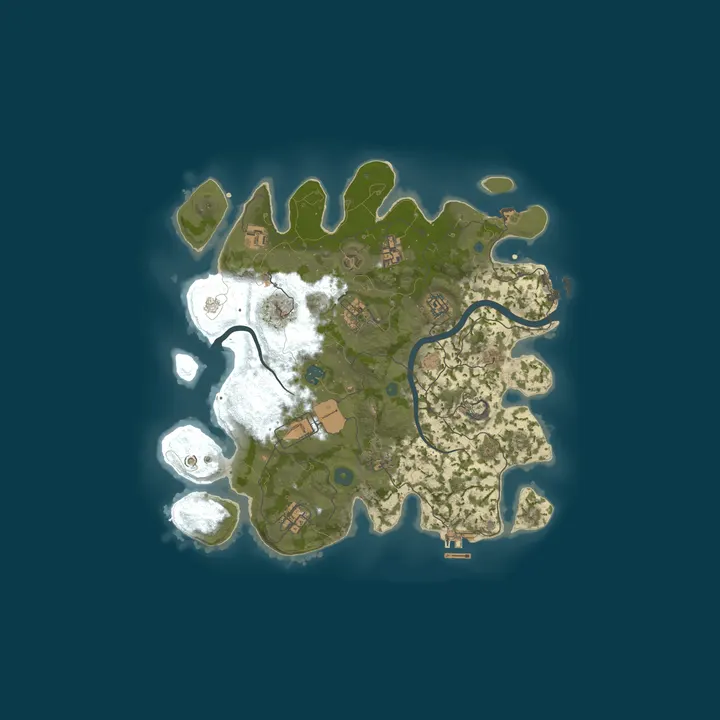 Map of Les Creusois FR PVP NO RAID