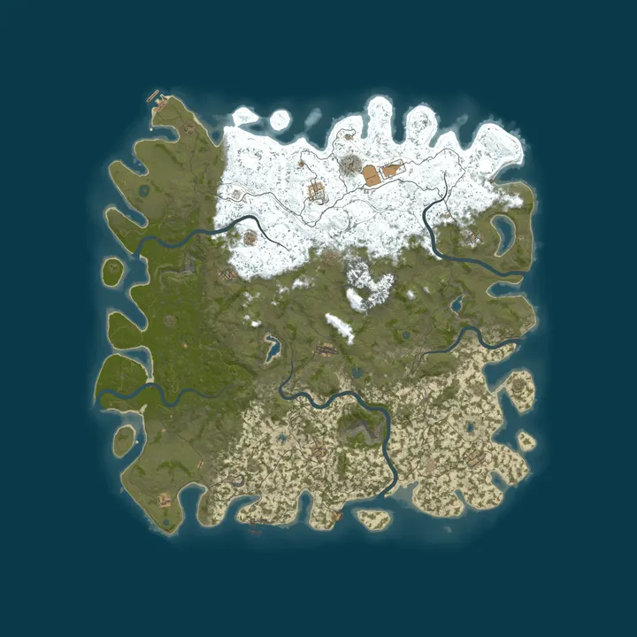 Map of Rust Sanctuary | vanilla,monthly (PVE) | Noob Friendly