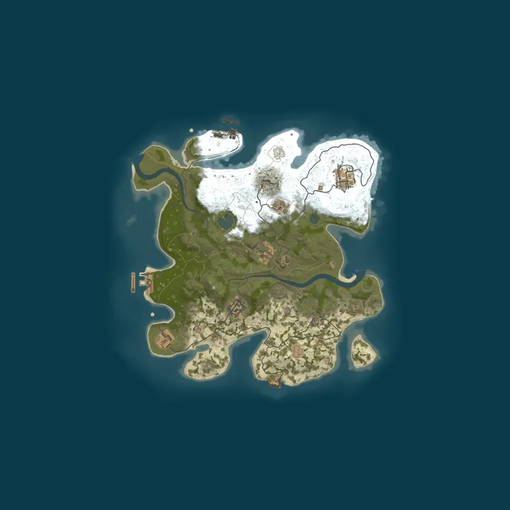 Map of Punu's Rust Server