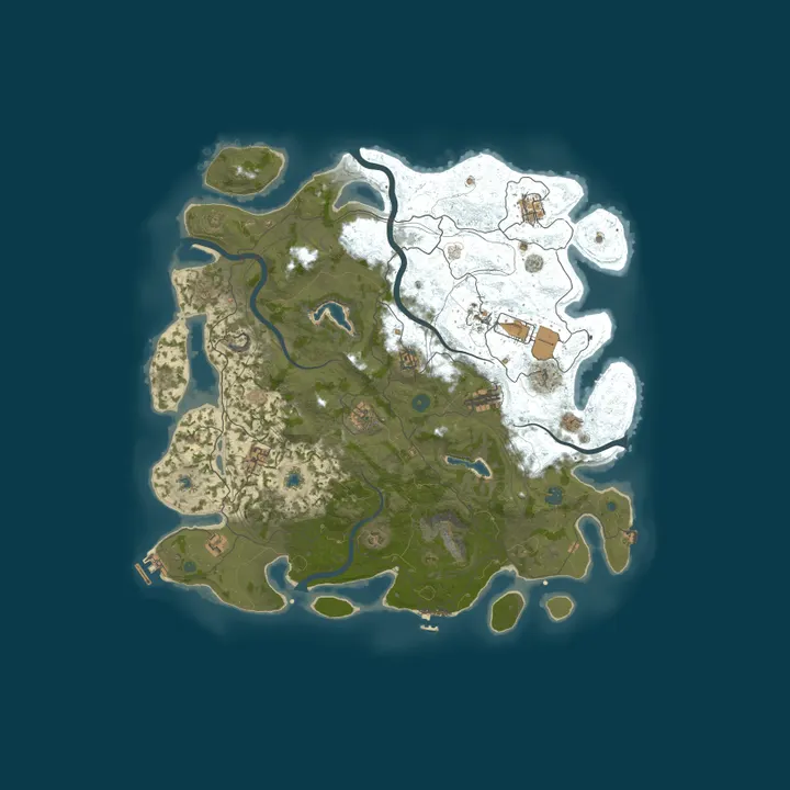 Map of 4Netplayers Rust Server probe 1