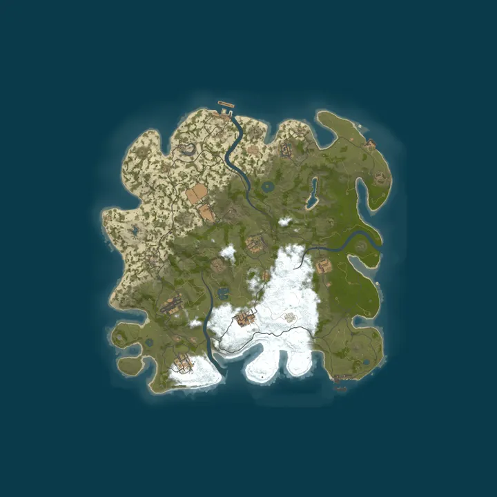 Map of RUSTY DUCK 2x | Solo/Duo/Trio/Quad | Modded Vanilla | High Perf