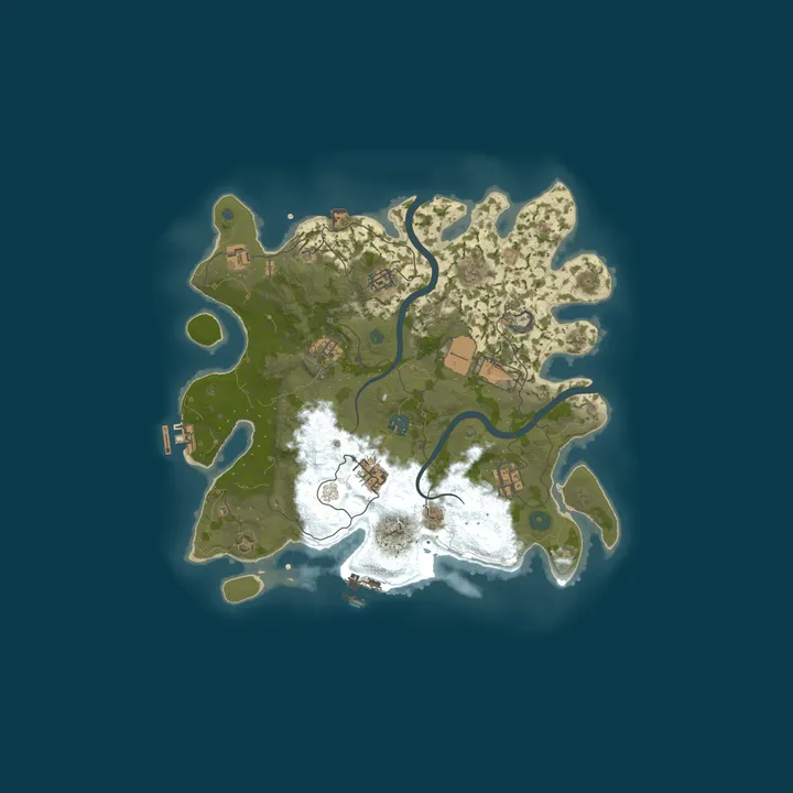Map of HostingSpell Rust | 2X Trio | TP/Home | Monthly