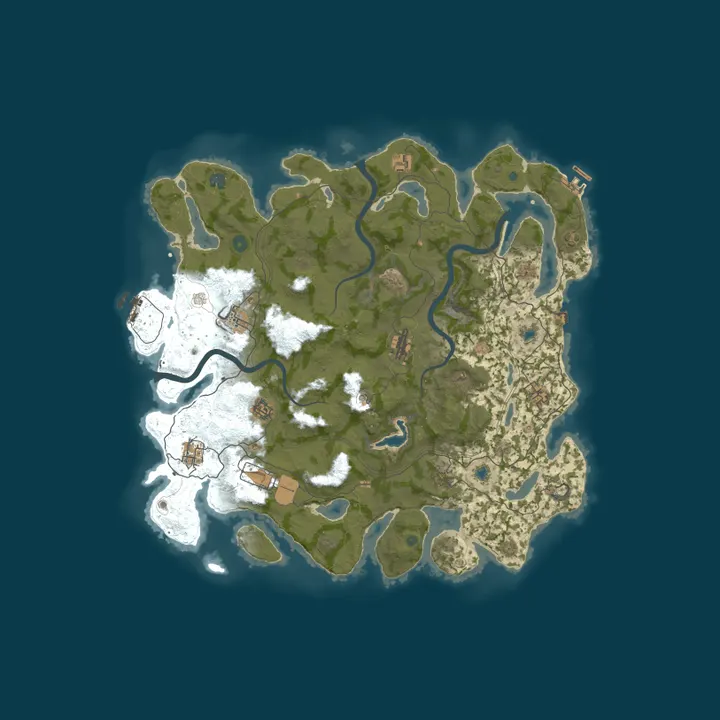 Map of Hurricane • 3% Upkeep • No Raiding • PvP Zones