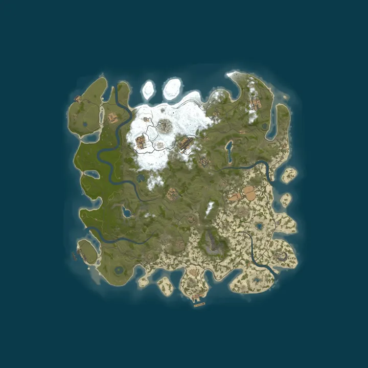 Map of SPARTAN PREMIUM|5X PVE/PVP|ZOMBIE|PETS|JETPACK|RAIDS|METEOR