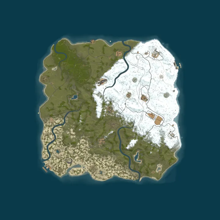 Map of Rust Arena - EU 2X Monthly | Vanilla+ | No BP Wipes