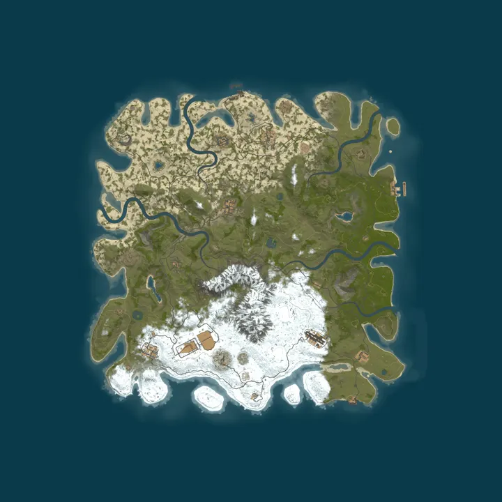 Map of 24HG No Mans Land 2x | Solo/Duo/Trio | No-BP | Weekly