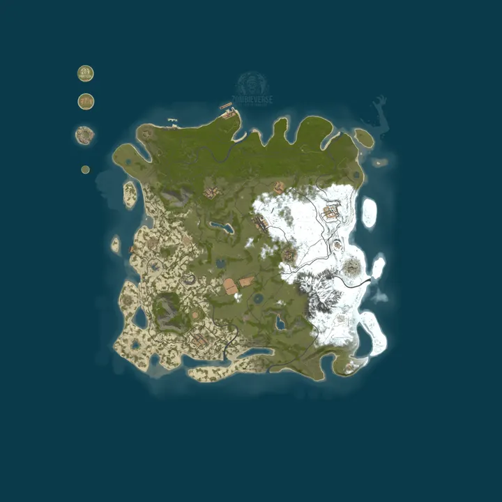 Map of ZombieVerse | Quests, Heli Towers, Nukes Skilltree